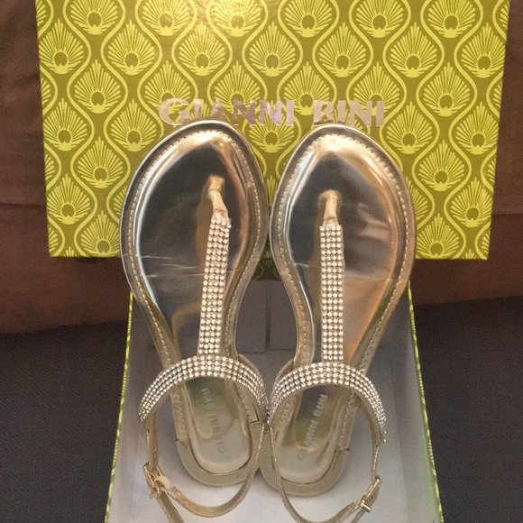 gianni bini rhinestone sandals